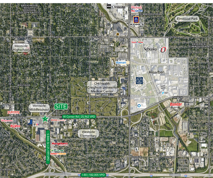 More Photos Of 8409-8415 W Center Rd, Omaha General Retail For Lease