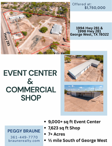 Primary Photo Of 1994-1998 US 281, George West General Retail For Sale