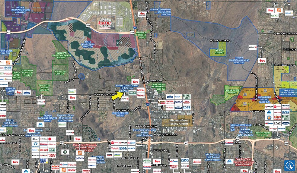 More Photos Of 3780-3890 W Happy Valley Rd, Glendale General Retail For Lease
