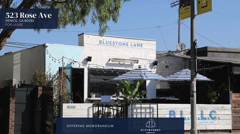 Primary Photo Of 523 Rose Ave, Venice Restaurant For Lease