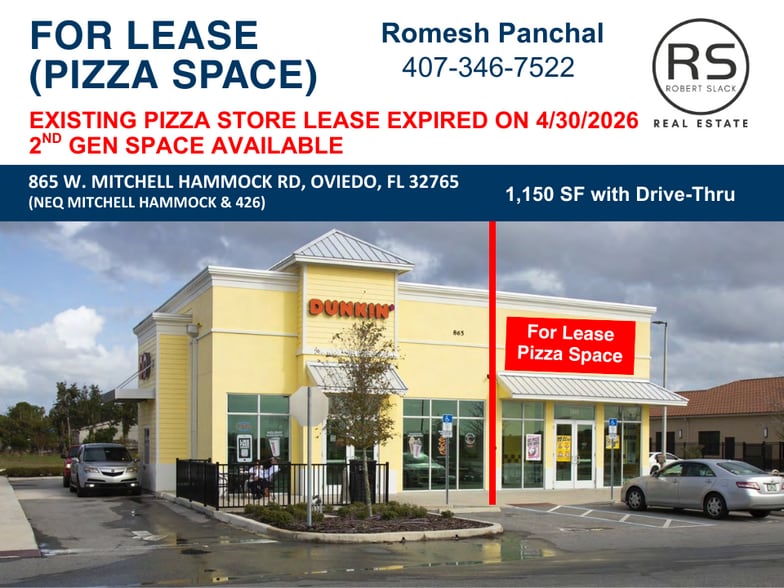 Primary Photo Of 865 W Mitchell Hammock Rd, Oviedo Storefront For Lease
