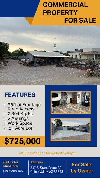 Primary Photo Of 847 S Hwy 89, Chino Valley Flex For Sale