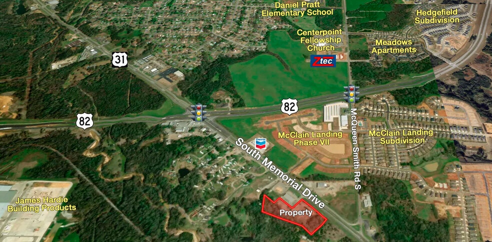 Primary Photo Of S Memorial Dr, Prattville Land For Sale