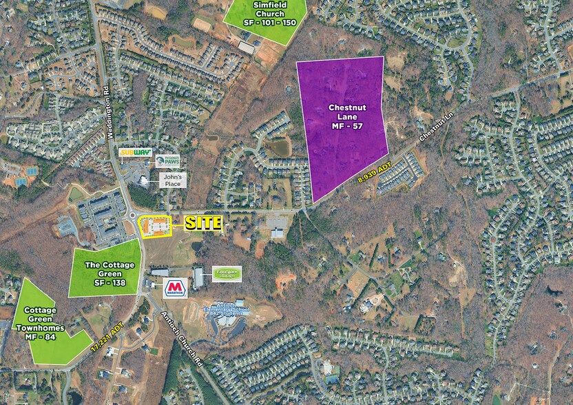 More Photos Of 2835 Chestnut Ln, Stallings General Retail For Lease