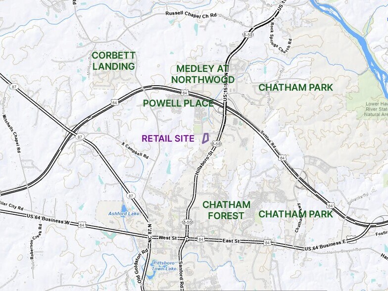 More Photos Of 231 Old Rocks Spring Cemetery Rd, Pittsboro General Retail For Lease