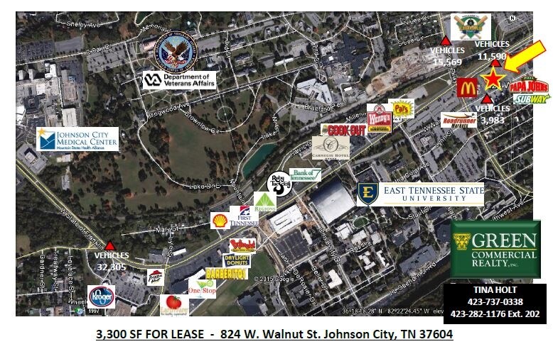 More Photos Of 824 W Walnut St, Johnson City Freestanding For Lease