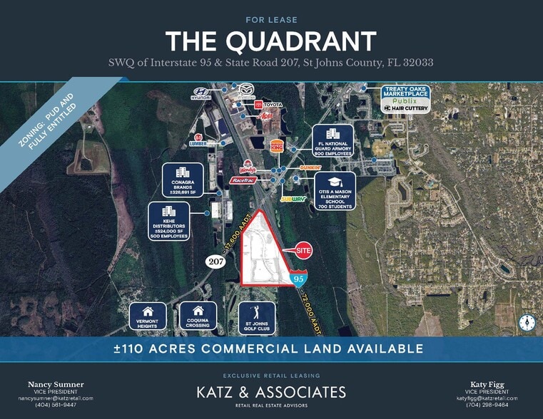 Primary Photo Of SWQ of Interstate 95 & State Road 207, Elkton Land For Lease