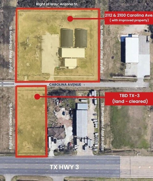 Primary Photo Of 2100/2112 Carolina Ave & TBD TX-3, League City Warehouse For Sale