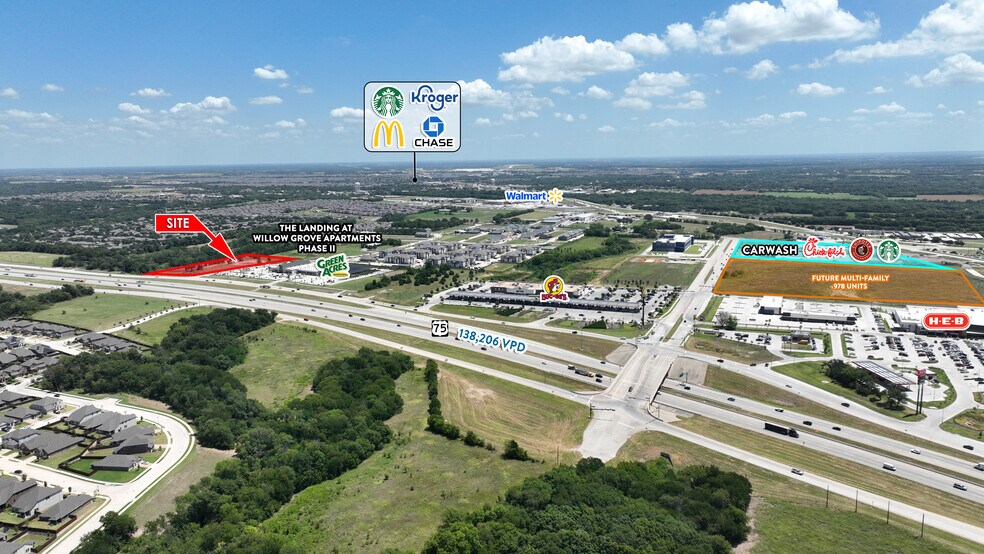 More Photos Of NEC Willow Grove Way & Hwy 75, Melissa Land For Lease