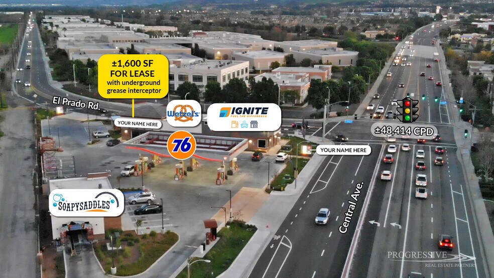 Primary Photo Of 15191 Central Ave, Chino Restaurant For Lease