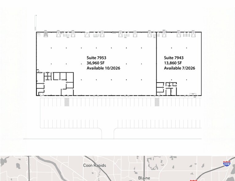 More Photos Of 7901-7953 NE Beech St, Fridley Warehouse For Lease