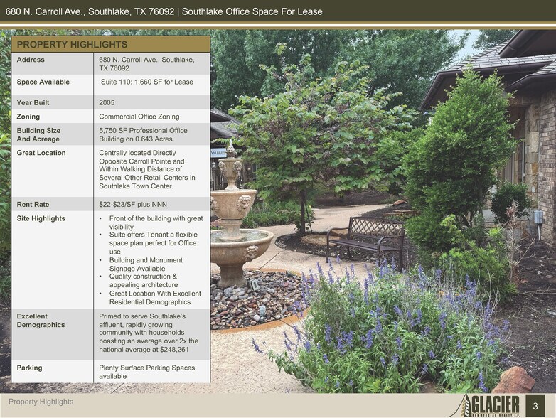 More Photos Of 680 N Carroll Ave, Southlake Office For Lease