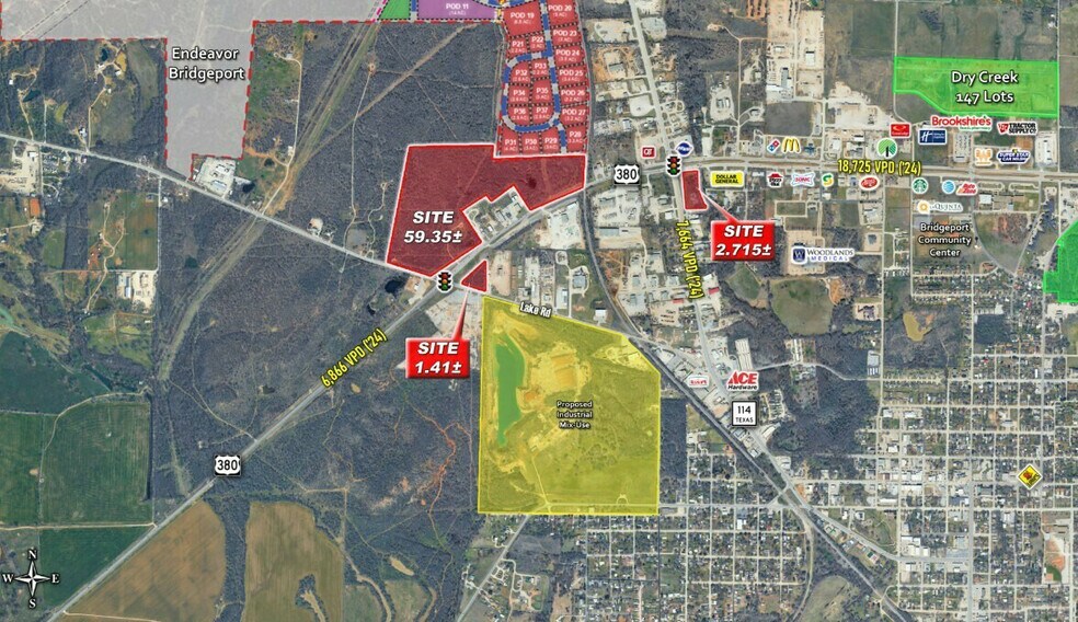 Primary Photo Of NEC HWY 308 & FM 1658 (Lake), Bridgeport Land For Sale