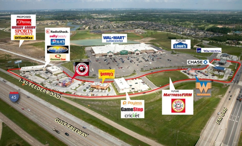 More Photos Of 2910-2920 Gulf Fwy, League City General Retail For Lease
