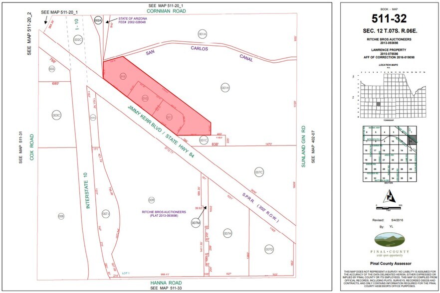 More Photos Of NEC I-10 and Highway 84, Casa Grande Land For Sale