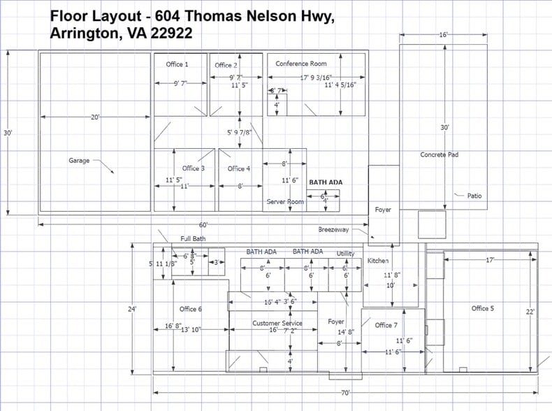 More Photos Of 604 Thomas Nelson Hwy, Arrington Office For Lease