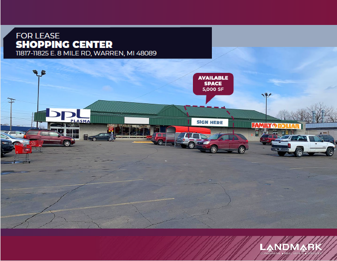 Primary Photo Of 11817-11825 E Eight Mile Rd, Warren Freestanding For Lease