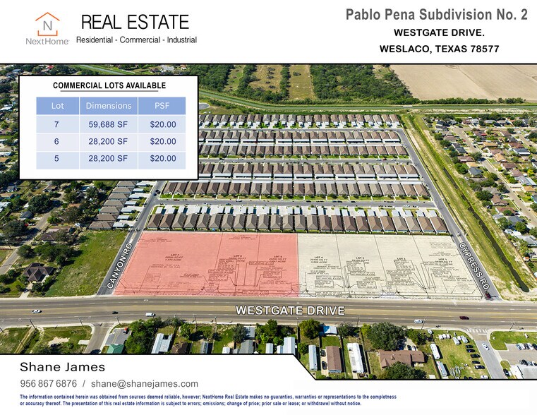 More Photos Of 1805 N. Westgate Drive, Weslaco Land For Sale