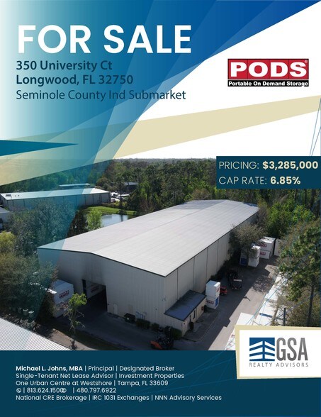 More Photos Of 350 University Ct, Longwood Warehouse For Lease