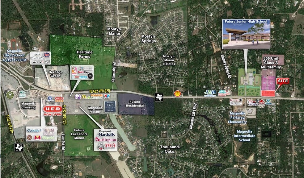 More Photos Of NWQ OF FM-1488 NWQ OF FM-1488, Magnolia Land For Lease