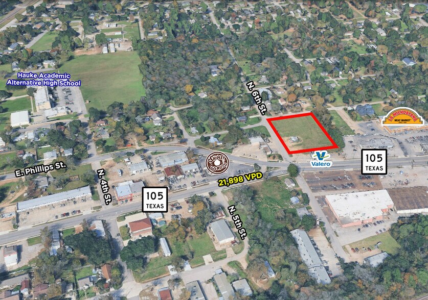 Primary Photo Of 416 N 6th St, Conroe Land For Sale