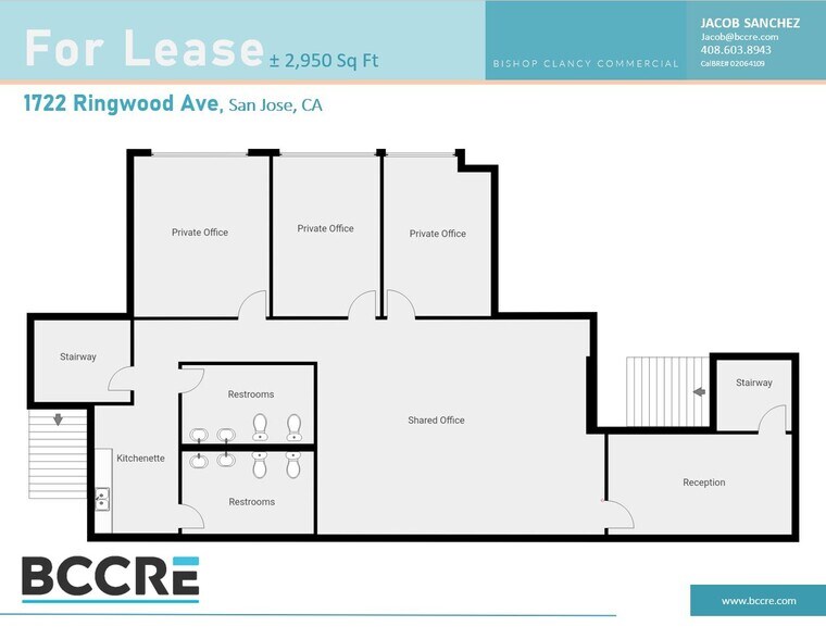 More Photos Of 1720-1722 Ringwood Ave, San Jose Light Manufacturing For Lease