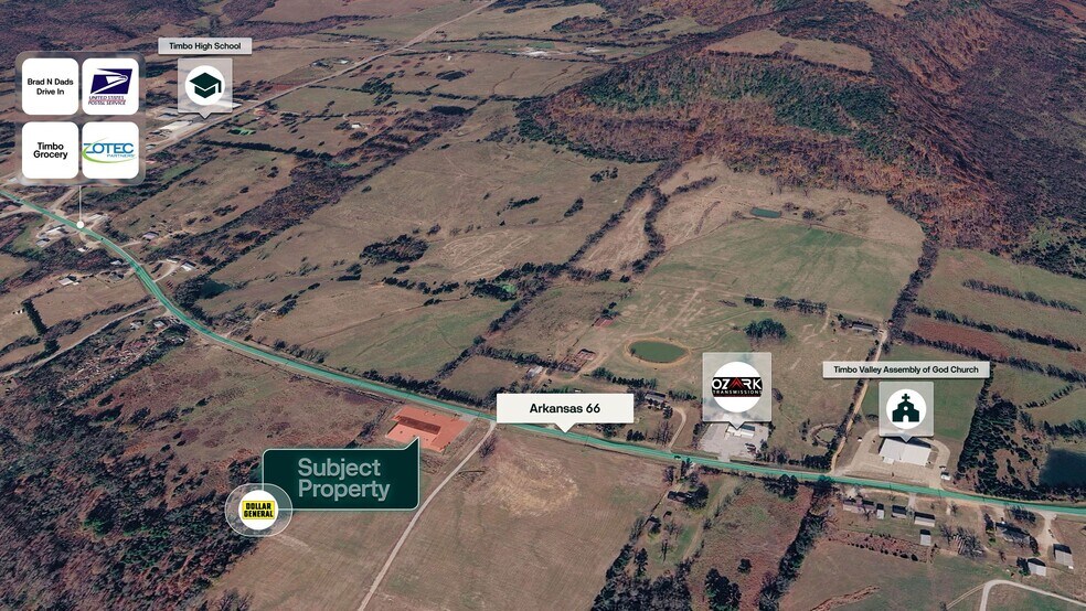 More Photos Of 7427 Highway 66, Timbo Storefront For Sale