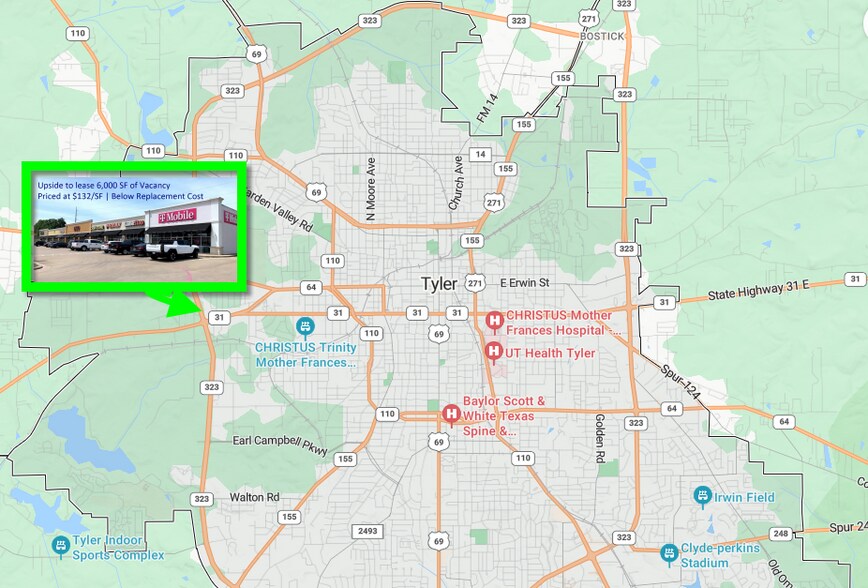 More Photos Of 3840-3872 State Highway 64 W, Tyler Storefront Retail Office For Sale