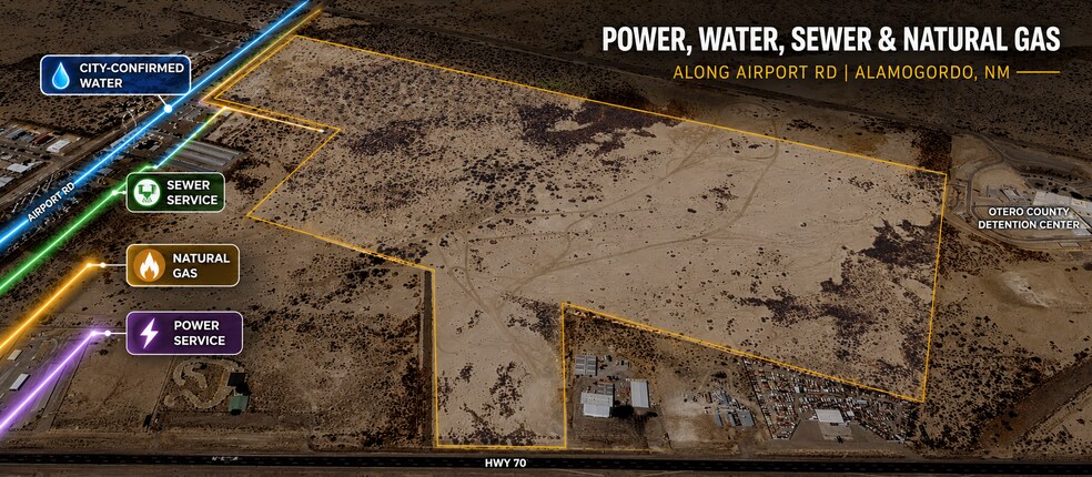 More Photos Of Hwy 70 Frontage w/dual access on Airport Rd, Alamogordo Land For Sale