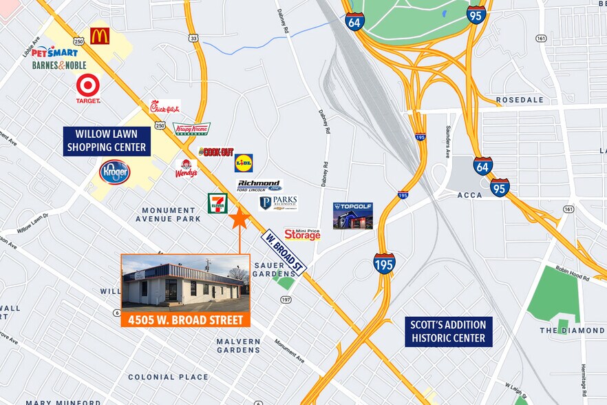 More Photos Of 4505 W Broad St, Richmond Freestanding For Lease