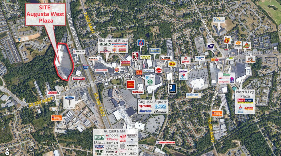 More Photos Of 1323-1347 Augusta West Pky, Augusta Unknown For Lease