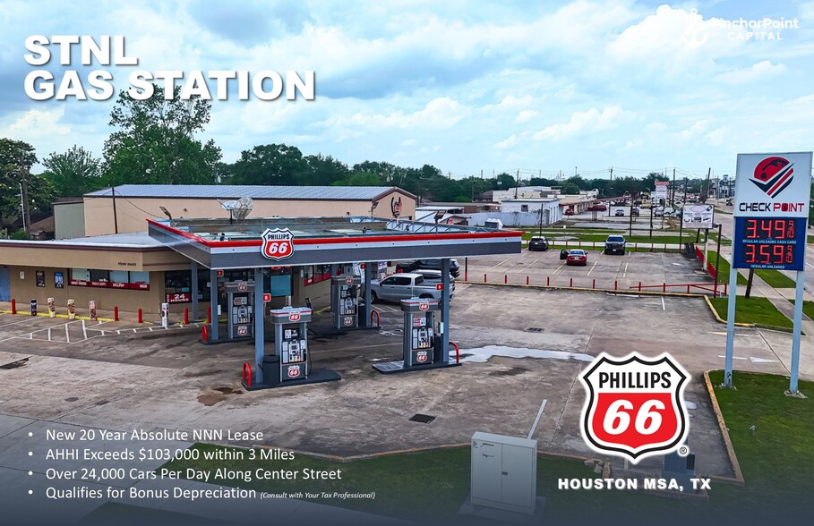 Primary Photo Of 4006 Center St, Deer Park Service Station For Sale