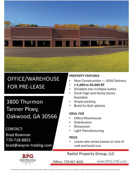 More Photos Of 3800 Thurmon Tanner Pkwy, Oakwood Industrial For Lease