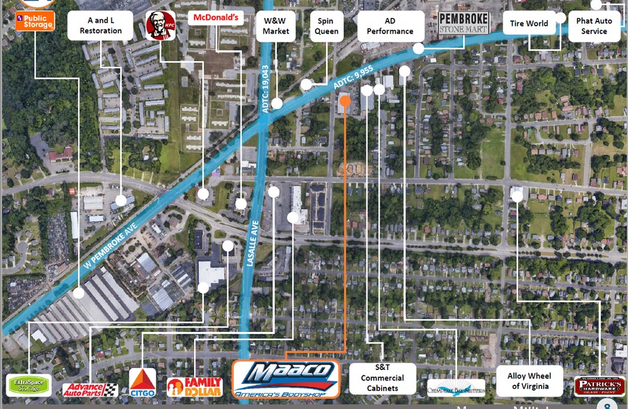 More Photos Of 827 W Pembroke Ave, Hampton Auto Repair For Sale