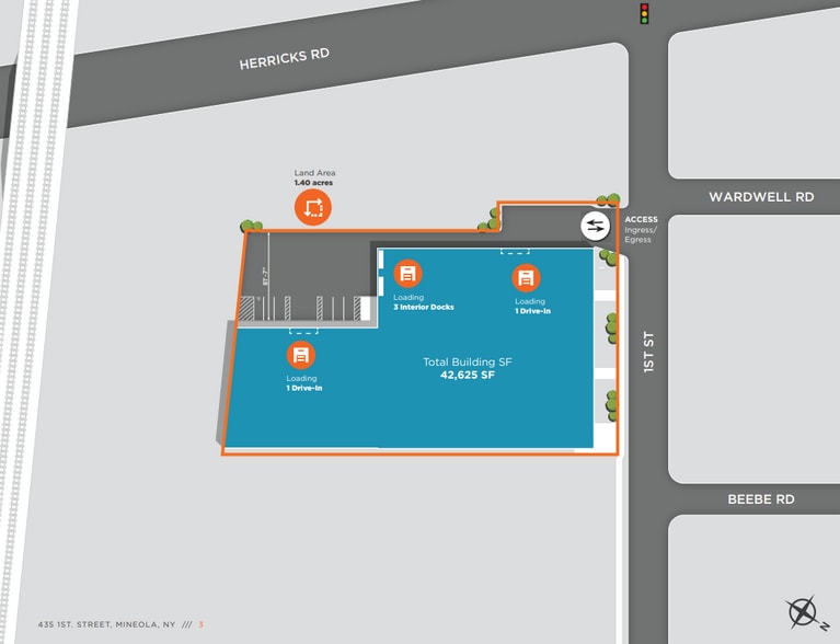 More Photos Of 435 1st St, Mineola Warehouse For Lease