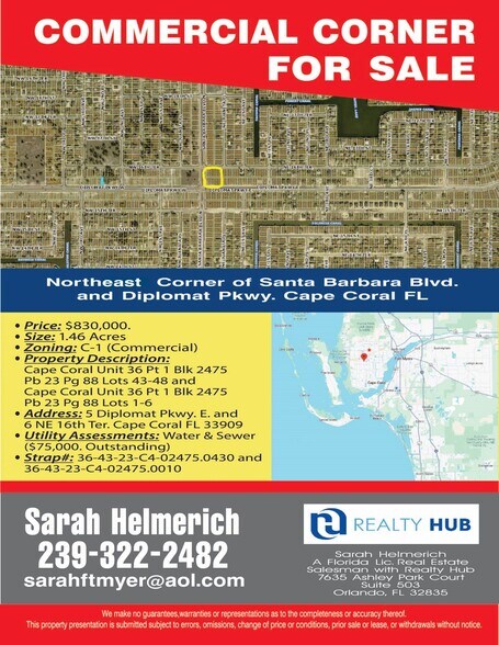 Primary Photo Of 6 NE 16th Ter, Cape Coral Land For Sale