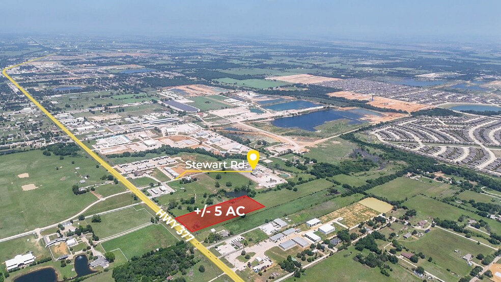 More Photos Of 4354 Highway 377, Aubrey Land For Sale