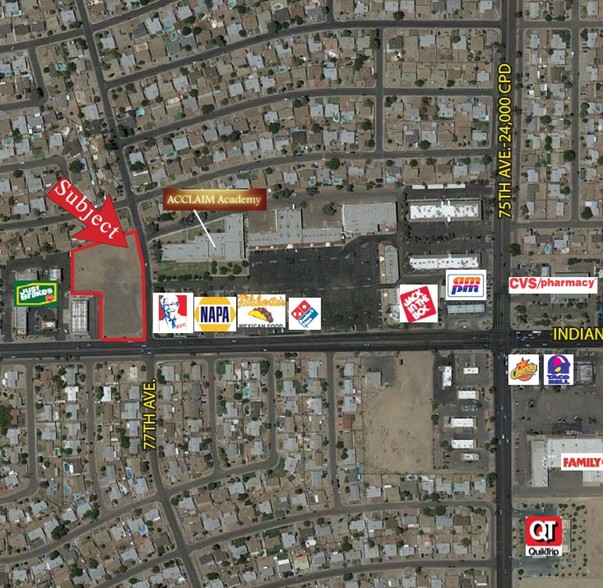 Primary Photo Of NWC Of 77th And Indian School Rd @ W Indian School Rd, Phoenix Land For Sale