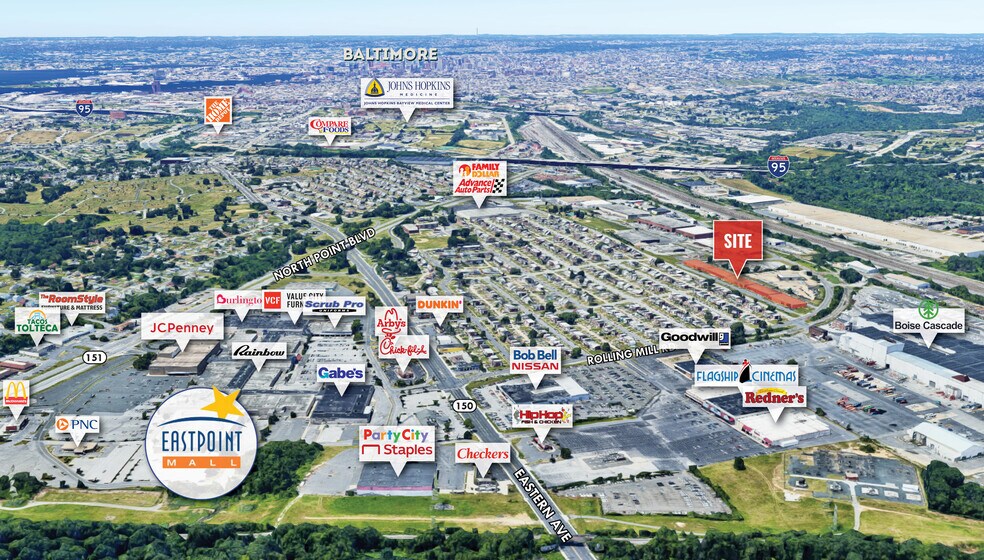 More Photos Of 7900-7996 E Baltimore St, Baltimore Flex For Lease