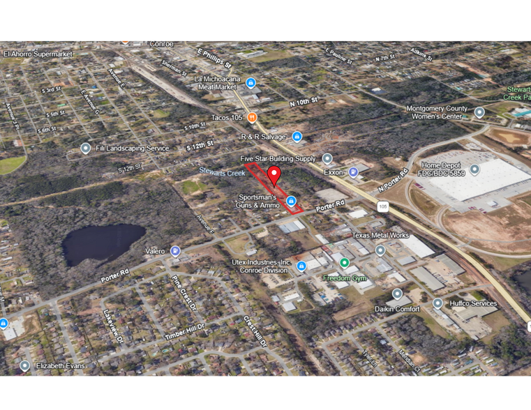 More Photos Of 212 Porter Rd, Conroe Storefront Retail Residential For Sale