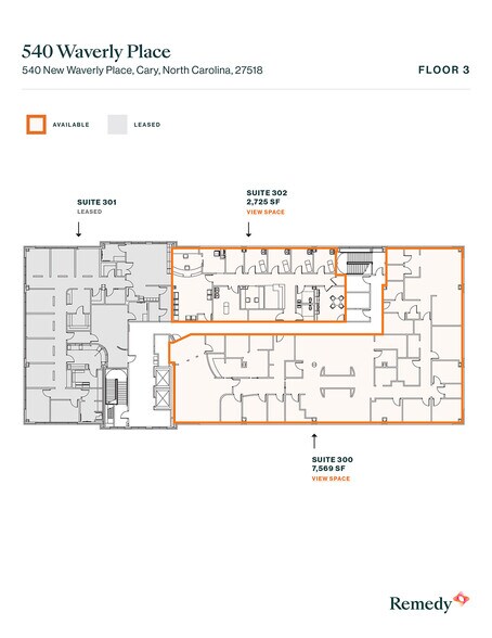 More Photos Of 540 New Waverly Pl, Cary Medical For Lease