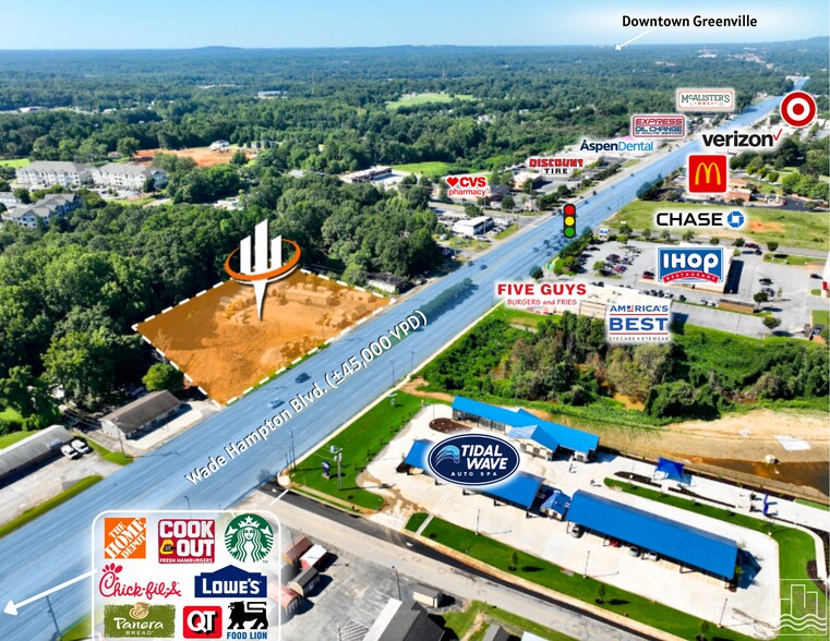 Primary Photo Of 1455 W Wade Hampton Blvd, Greer Land For Sale