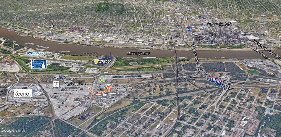 More Photos Of 2401 Mississippi Ave, Sauget Manufacturing For Lease