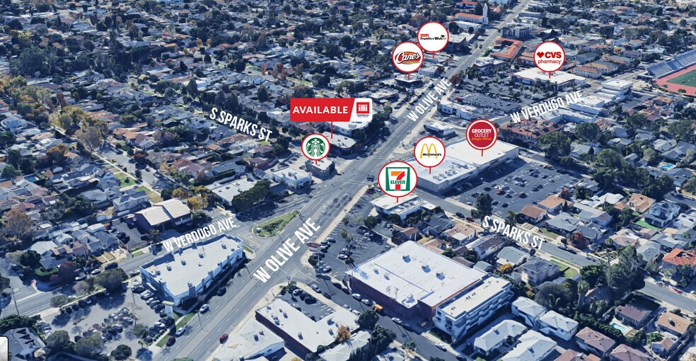 More Photos Of 105-107 S Sparks St, Burbank Storefront For Lease