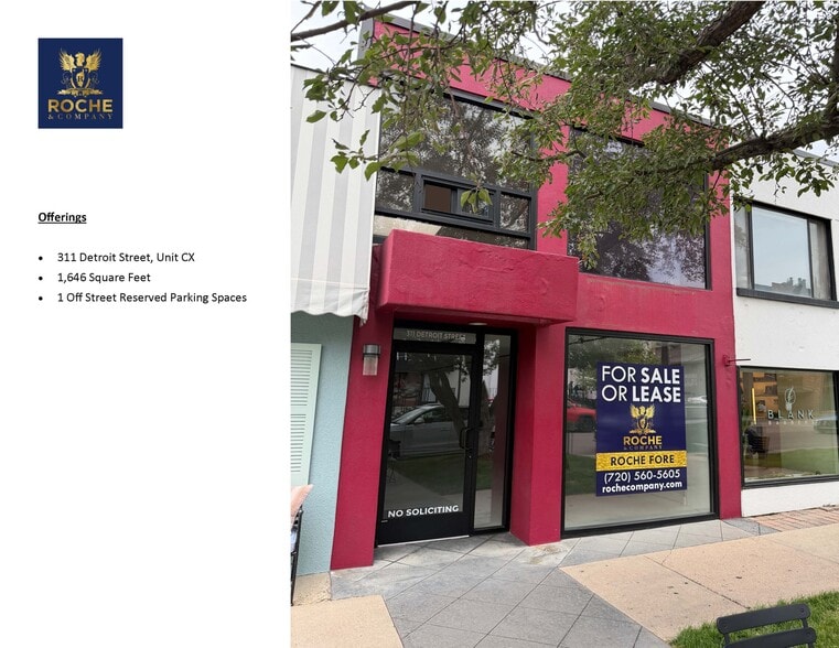 More Photos Of 311 Detroit St, Denver Storefront Retail Office For Sale