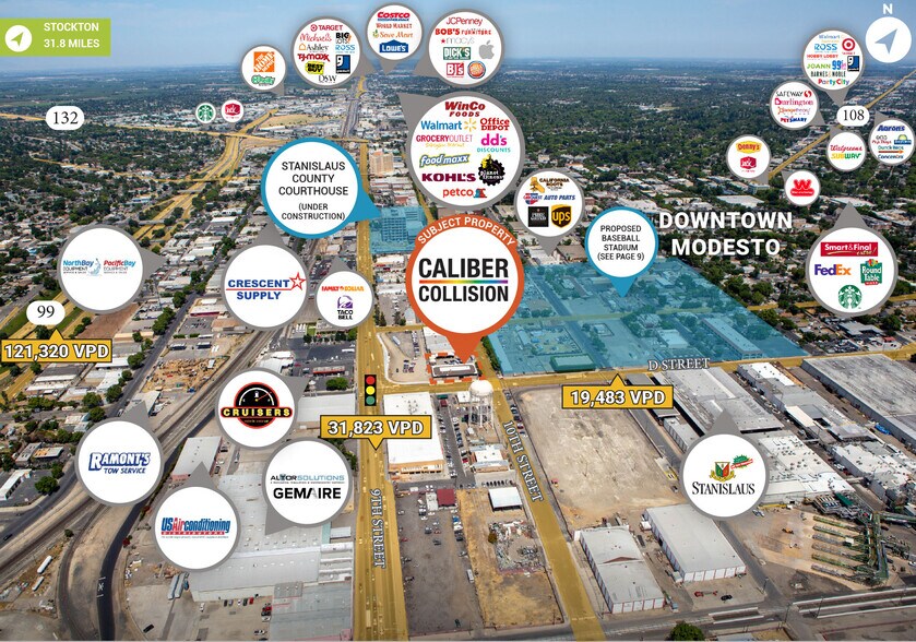 More Photos Of 401 10th St, Modesto Auto Repair For Sale