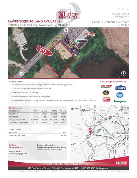 More Photos Of 728 W Eads Pky, Lawrenceburg Land For Sale