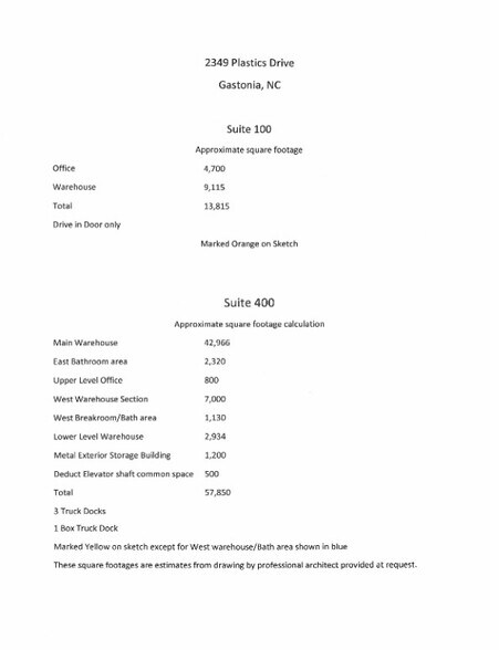 More Photos Of 2349 Plastics Dr, Gastonia Manufacturing For Lease