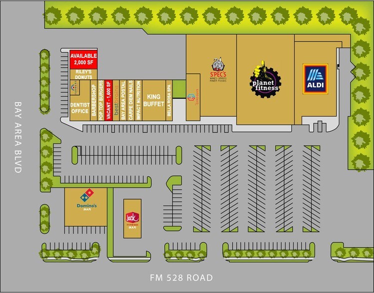 More Photos Of 3100-3122 FM 528, Webster Unknown For Lease