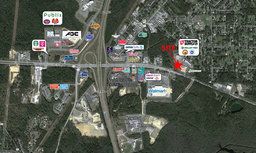 More Photos Of 1016-1020 Industrial Pky, Saraland Storefront Retail Office For Sale